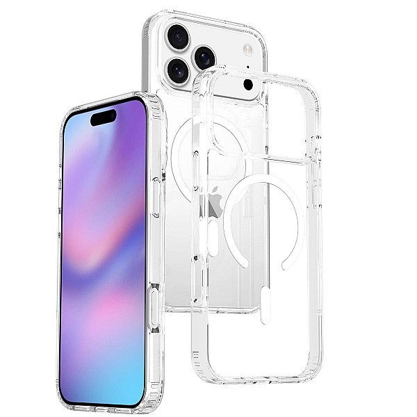 قاب شفاف Delfy iPhone 17 Pro MagSafe | قاب ضدخش آیفون