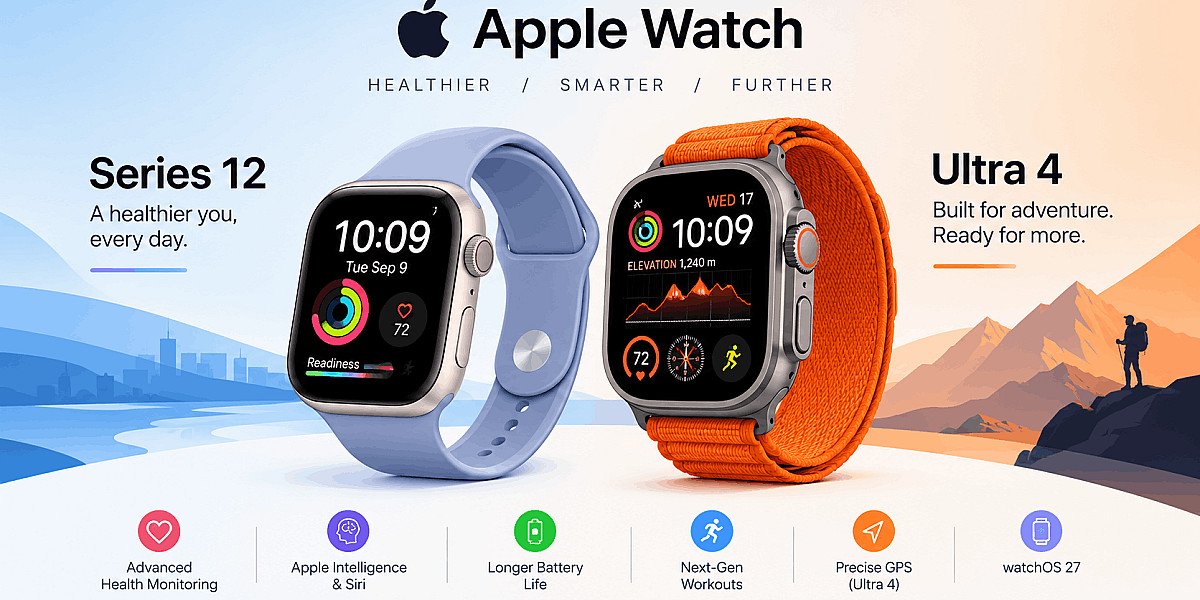 Apple Watch Series 12 و Ultra 4