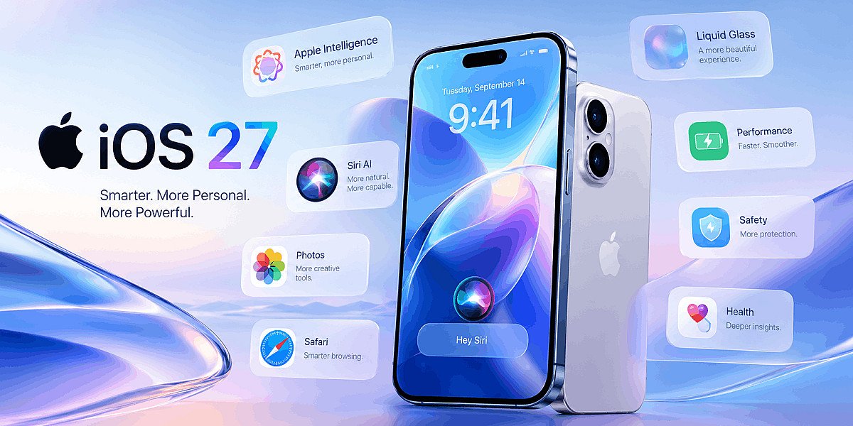 iOS 27 معرفی شد | بررسی کامل قابلیت‌ها و تغییرات آیفون