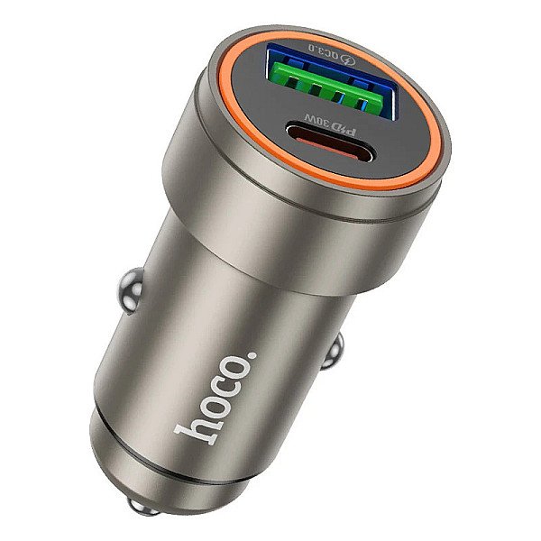 شارژر فندکی 30w دو پورت hoco مدل Z57A  | شارژ سریع