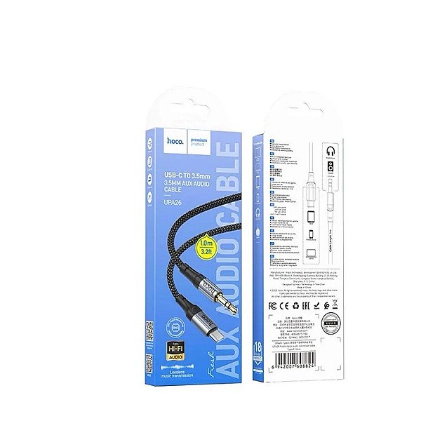 کابل USB-C به 3.5MM AUX Audio hoco مدل UPA26